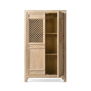 Arden - 2 Door Bookcase Storage Cabinet - Natural