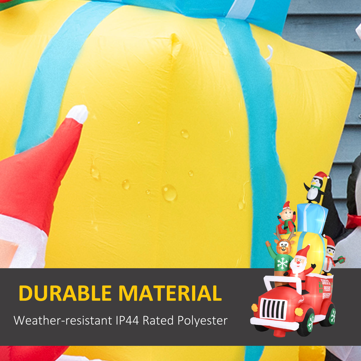 Outsunny 9ft Christmas Inflatables Outdoor Decorations