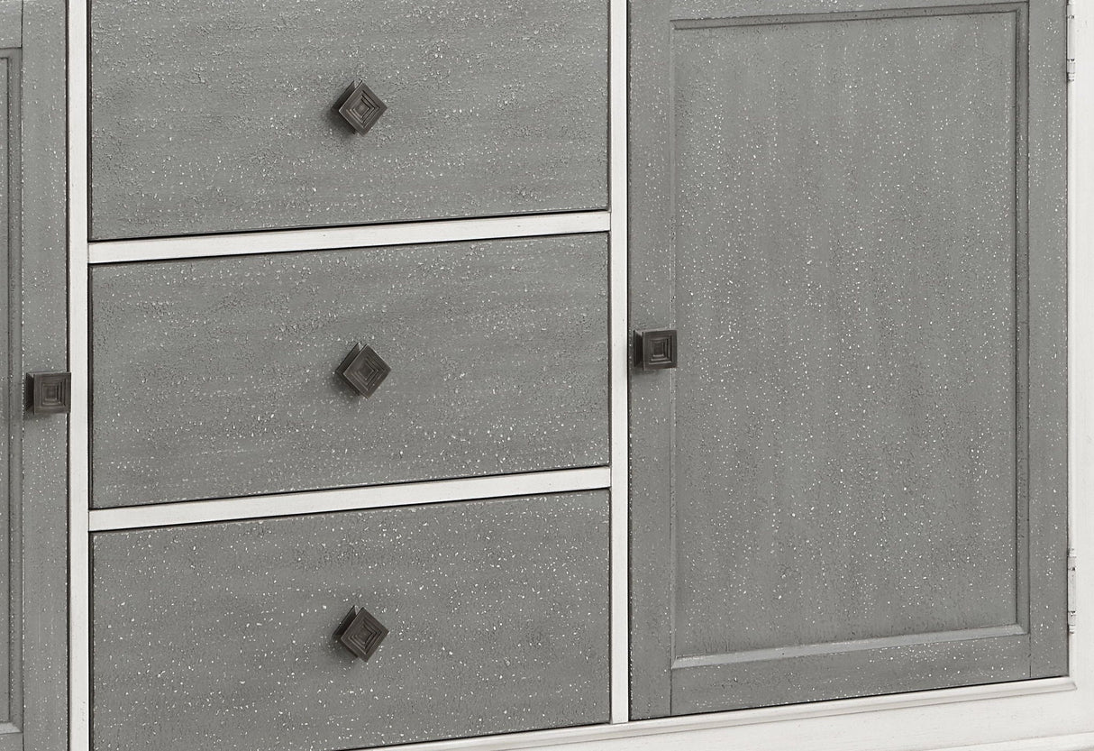 Katia - Server - Gray / White - Best Buy Furniture