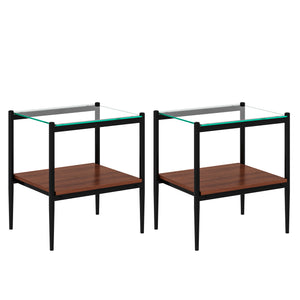 Set of 2 Rectangle End Table