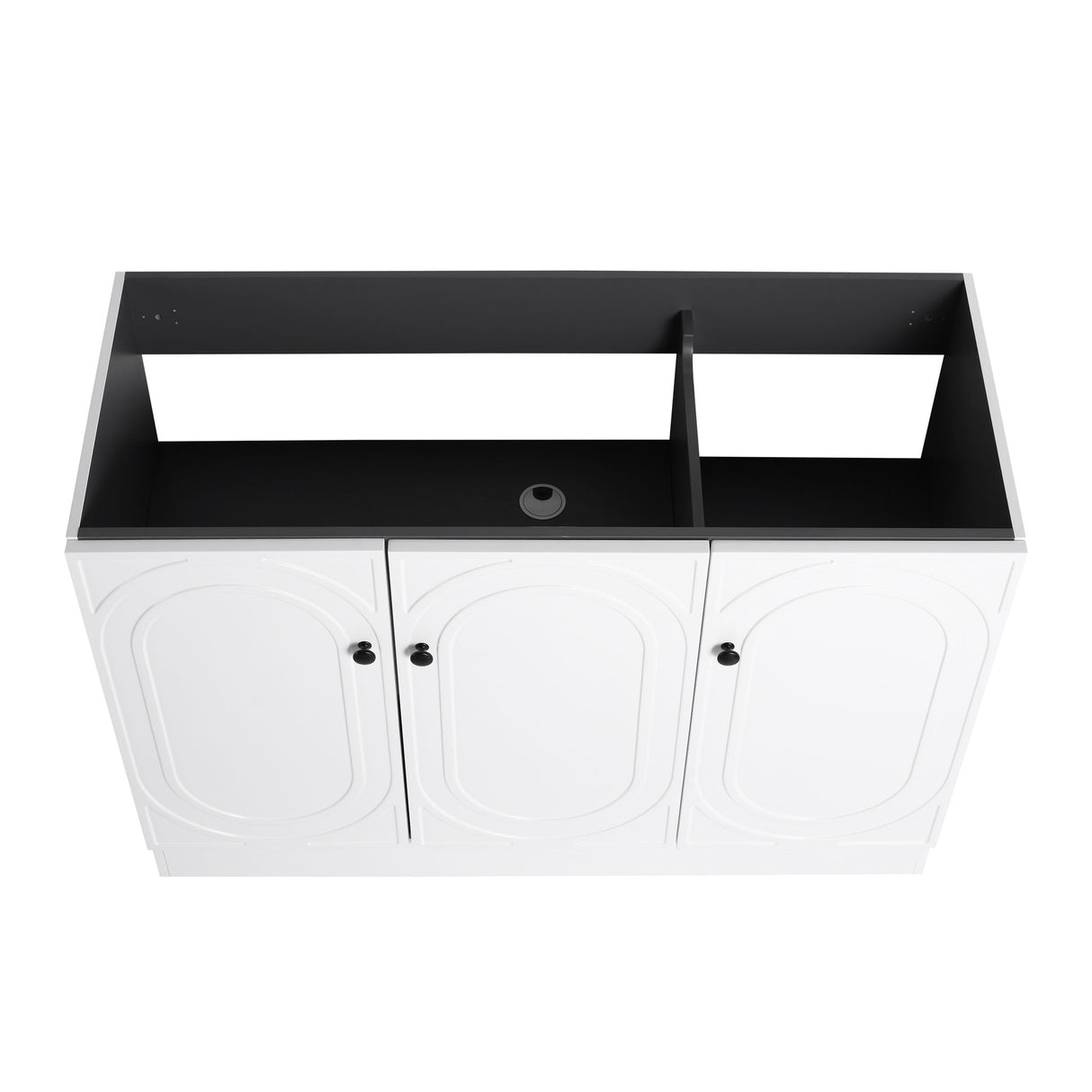 Contemporary Freestanding Bathroom Vanity With Resin Sink & Soft-Close Cabinet Doors