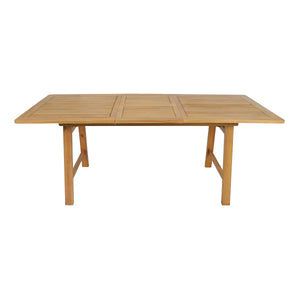Extendable Acacia Wood Outdoor Dining Table