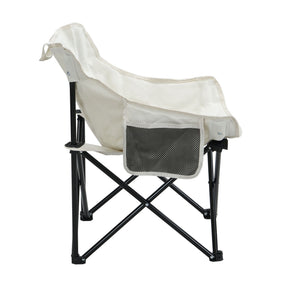 2 Pieces Outdoor Camping Chairs Folding / Portable, Comfortable Seating, Durable Steel Fram
