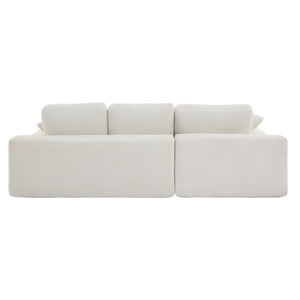 Compressed Sofa With 3 Back Cushions, 2 Throw Pillows