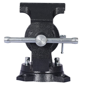 Heavy Duty 5" Multi Jaw Rotating Bench Vise With 360 Degree Swivel Base And Head
