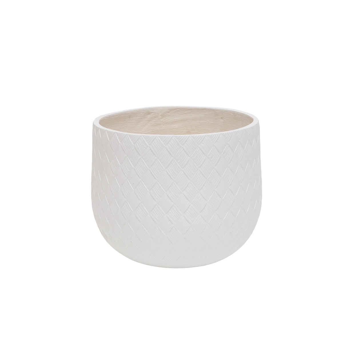 Assorted Sizes Magnesium Oxide Round Planter Set of 3