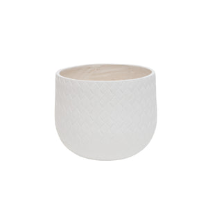 Assorted Sizes Magnesium Oxide Round Planter Set of 3