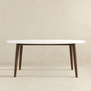 Ada - Mid-Century Modern Style Oval Dining Table