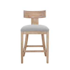 27" Counter Stools Set of 2, Upholstered Counter Height Bar Stools