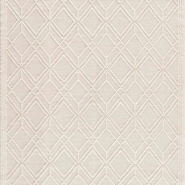 Ramsbury Beige Trellis Wool Rug