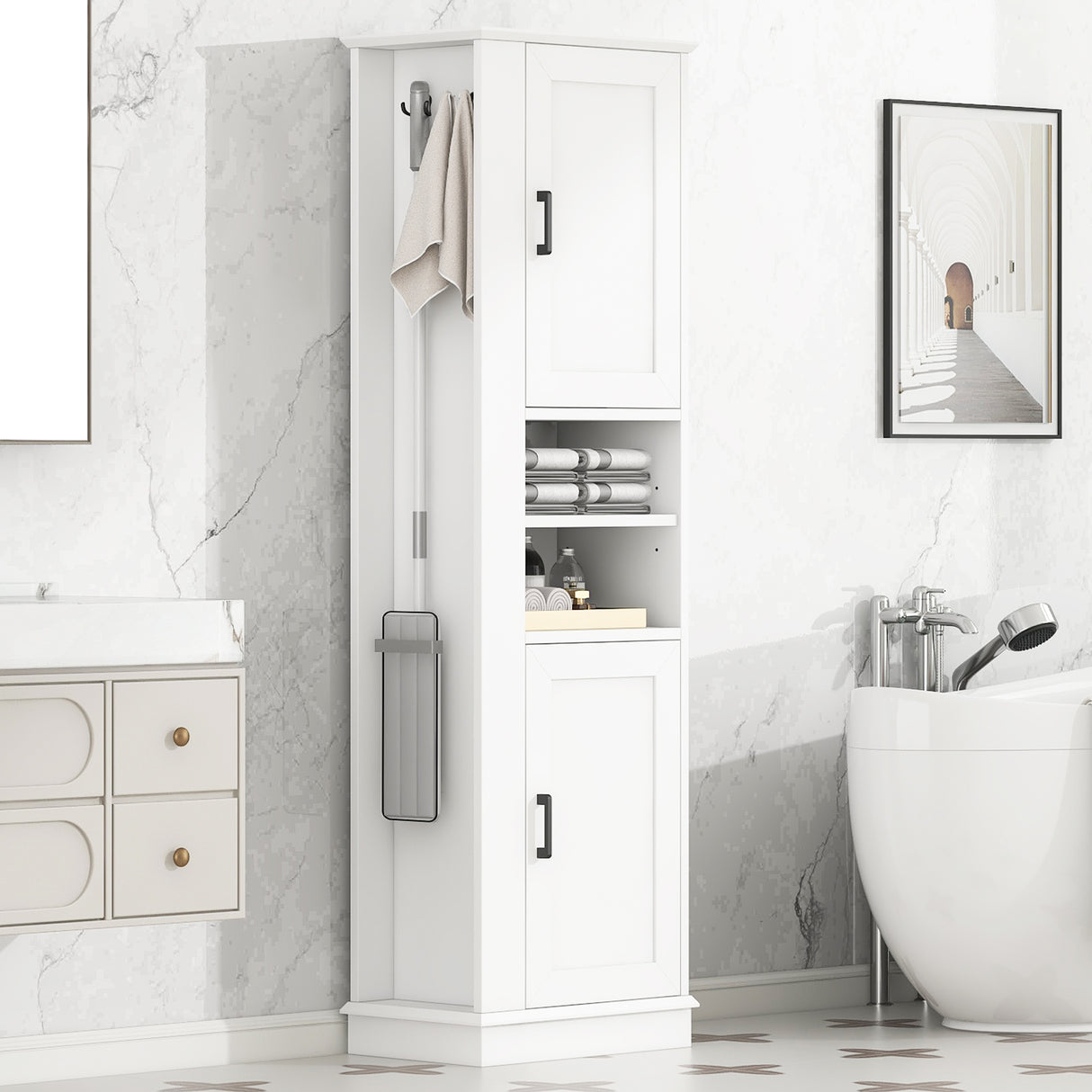 Tall Bathroom Storage Cabinet