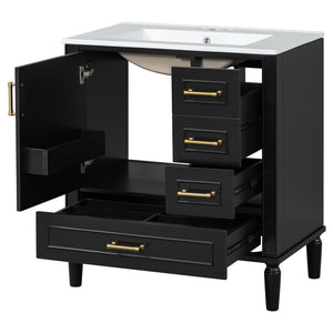 Traditional Bathroom Vanity Set With Soft Close Doors