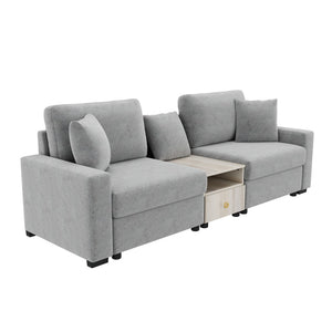 Modular Sofa Couch With Storage Armrest And Center Console