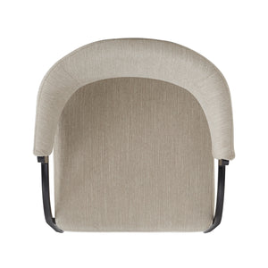 25'' Seat Height Modern Fabric Bar Stools with Back