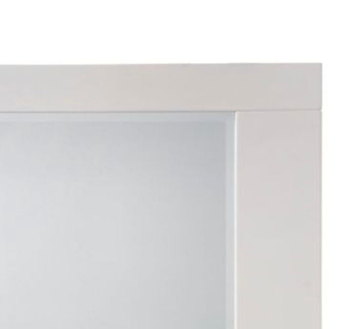 Naima II - High Gloss Mirror - White - Best Buy Furniture