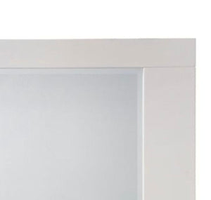 Naima II - High Gloss Mirror - White - Best Buy Furniture