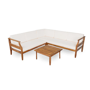 Aston 4-Piece Acacia Wood Sofa Set
