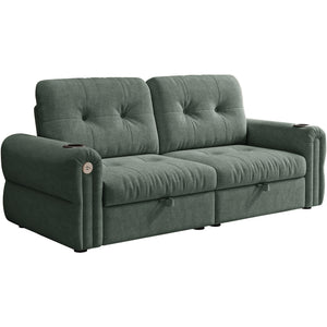 Chenille Convertible Sofa Bed