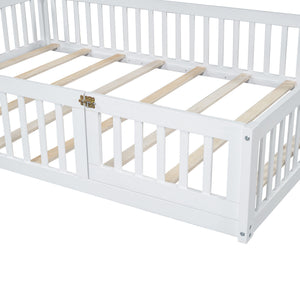 House Platform Bed With Guardrail