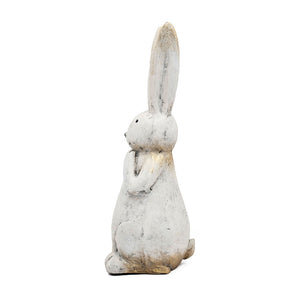 7.5x7x20" Textured Bunny Figurine