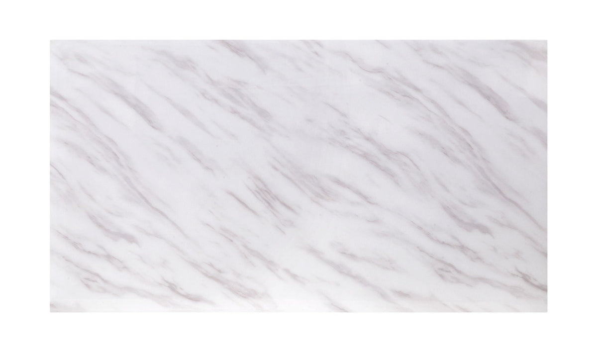 Zander - Printed Faux Marble Top & Mirrored Table - Marble - Best Buy Furniture