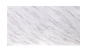 Zander - Printed Faux Marble Top & Mirrored Table - Marble
