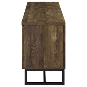 Chase - 2 Door Console With Herringbone Design - Oak
