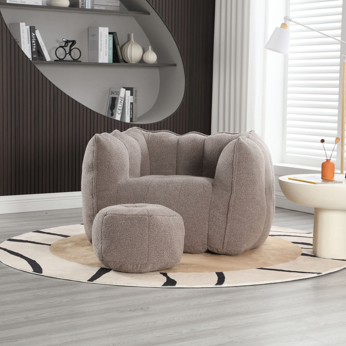 Soft Bean Bag Chair With High Resilient Foam