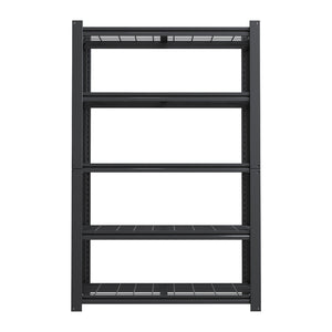 Heavy Duty 5 Tier Adjustable Metal Mesh Storage Rack With 2000 Lbs Capacity - Brushed Nickel