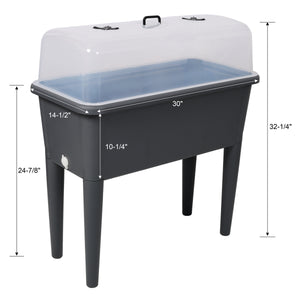 2 Piece Raised Garden Bed with Ventilated Lid