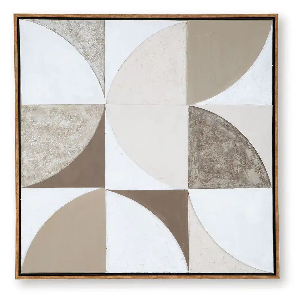Harelman - Wall Art - Tan / Taupe / White - Best Buy Furniture