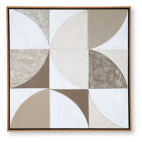 Harelman - Wall Art - Tan / Taupe / White - Best Buy Furniture