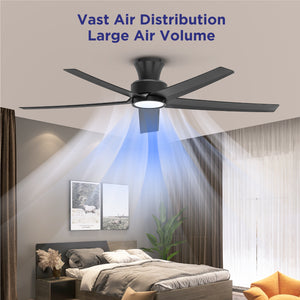 52 Inch Ceiling Fan with Light, Reversible DC Motor and Remote