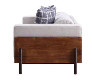Pelton - Loveseat With 2 Toss Pillows - Walnut - Best Buy Furniture