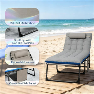Cozy Outdoor Lounge Chairs Set of 2