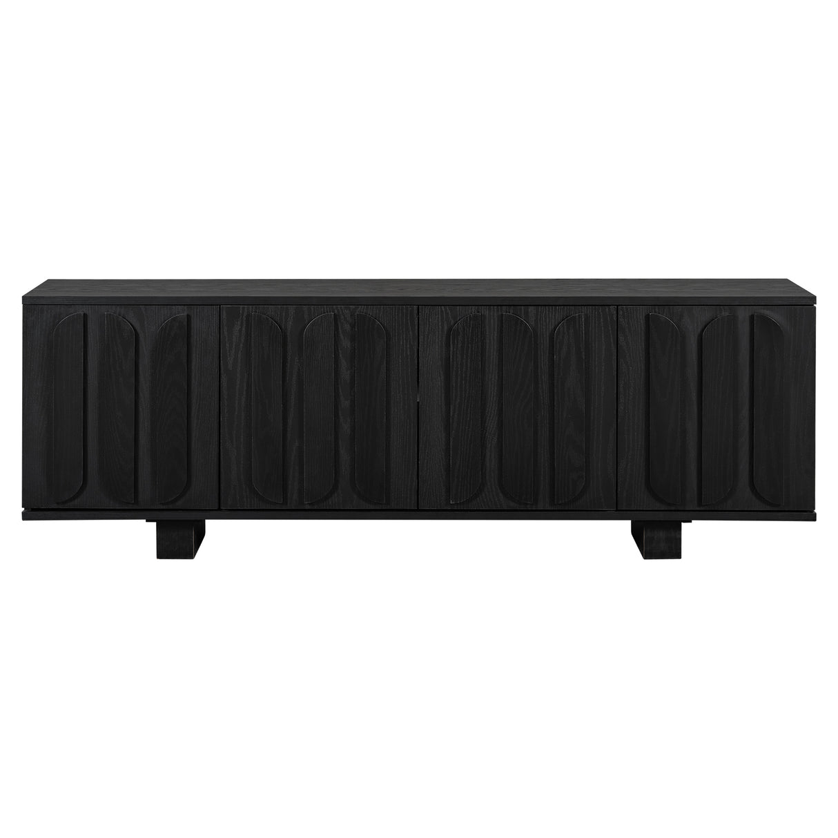 Vibe Haus 63'' Farmhouse TV Stand for TVs up to 75 Inches