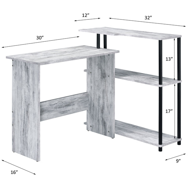 Levi Antique L-Shaped Writing Desk