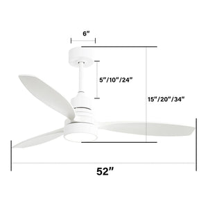 Ceiling Fan with Reversible DC Motor - view 2