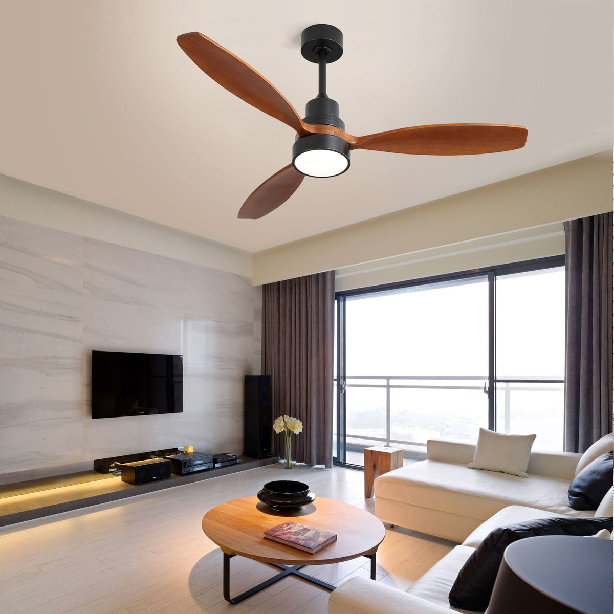 Ceiling Fan with Reversible DC Motor - view 3