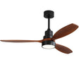 Ceiling Fan with Reversible DC Motor in Dark Brown