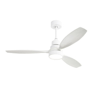 Ceiling Fan with Reversible DC Motor in White