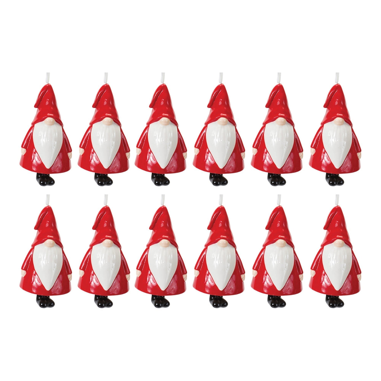 Ceramic Gnome Bell Ornament (Set of 12) - Tuesday Morning - Decorative Objects