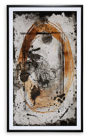 Clefting - Wall Art - Black / Caramel / Tan - Best Buy Furniture