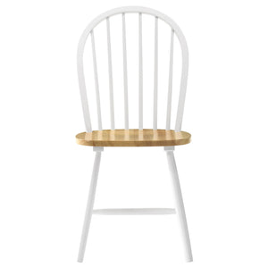 Greer - 5 Piece Dining Set With Drop Down Leaf Table And Curved Back Chairs - White