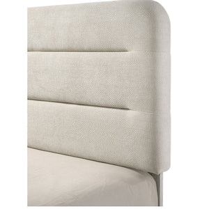 Upholstered Panel Bed, Sleek Lines