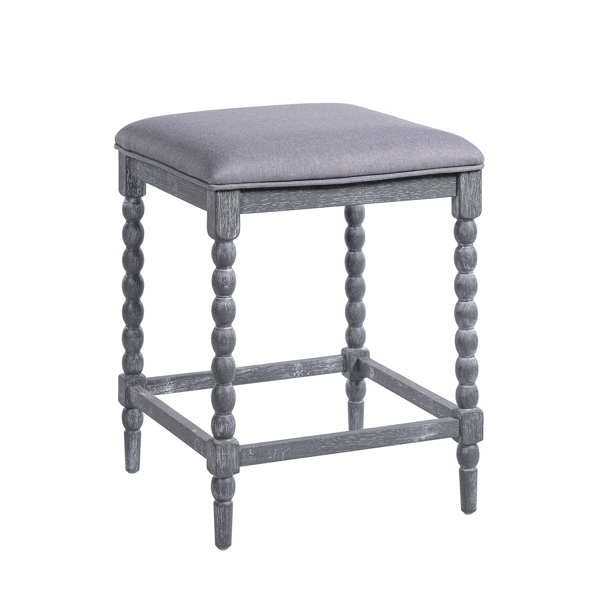26" Counter Stools - Set of 2 with Upholstered Seat
