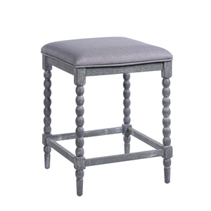 26" Counter Stools - Set of 2 with Upholstered Seat