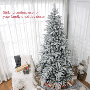 Artificial Flocked Christmas Tree with Snow Tips
