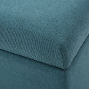 Tufted Square Storage Ottoman, Dark