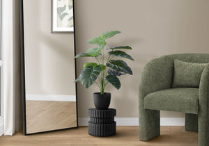 24" Tall, Artificial Plant, Alocasia, Indoor, Faux, Fake, Table, Greenery, Potted, Real Touch, Decorative - Green / Black - Best Buy Furniture